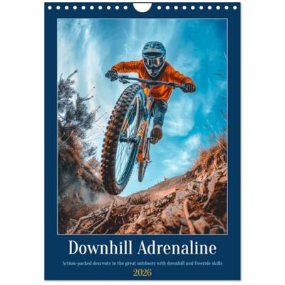 CALVENDO Downhill Adrenaline (Wall Calendar 2026 DIN A4 Portrait), 12 Month Wall Calendar: Experience the thrill of downhill biking every month ( Sports) CALVENDO Downhill Adrenaline (Wall Calendar 2026 DIN A4 Portrait), 12 Month Wall Calendar: Experience the thrill of downhill biking every month ( Sports)