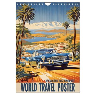 CALVENDO World Travel Poster nostalgische Reise um die Welt (Wandkalender 2026 DIN A4 hoch), Monatskalender: Kunstvolle Neuinterpretationen historischer Reiseplakate im Vintage-Stil ( Orte) CALVENDO World Travel Poster nostalgische Reise um die Welt (Wandkalender 2026 DIN A4 hoch), Monatskalender: Kunstvolle Neuinterpretationen historischer Reiseplakate im Vintage-Stil ( Orte)