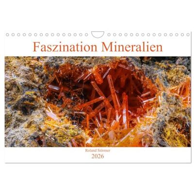 CALVENDO Faszination Mineralien (Wandkalender 2026 DIN A4 quer), Monatskalender: Makroaufnahmen von Mineralien ( Natur) CALVENDO Faszination Mineralien (Wandkalender 2026 DIN A4 quer), Monatskalender: Makroaufnahmen von Mineralien ( Natur)