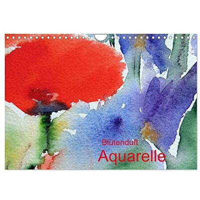 CALVENDO Blütenduft Aquarelle (Wandkalender 2026 DIN A4 quer), Monatskalender: Blüten in Aquarell. ( Kunst) CALVENDO Blütenduft Aquarelle (Wandkalender 2026 DIN A4 quer), Monatskalender: Blüten in Aquarell. ( Kunst)