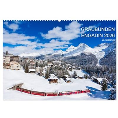 CALVENDO Graubünden Engadin 2026 (Wandkalender 2026 DIN A2 quer), Monatskalender: Graubünden mit dem Engadin in 13 faszinierenden Aufnahmen ( Orte) CALVENDO Graubünden Engadin 2026 (Wandkalender 2026 DIN A2 quer), Monatskalender: Graubünden mit dem Engadin in 13 faszinierenden Aufnahmen ( Orte)