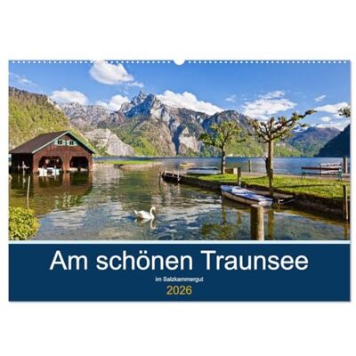 CALVENDO Am schönen Traunsee im Salzkammergut (Wandkalender 2026 DIN A2 quer), Monatskalender: Die schönsten Traunseebilder ( Natur) CALVENDO Am schönen Traunsee im Salzkammergut (Wandkalender 2026 DIN A2 quer), Monatskalender: Die schönsten Traunseebilder ( Natur)