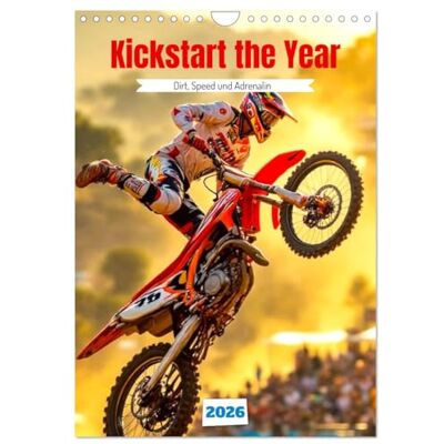 CALVENDO Kickstart the Year Dirt, Speed und Adrenalin (Wandkalender 2026 DIN A4 hoch), Monatskalender: Motorcross im perfekten Moment eingefangen ( Sport) CALVENDO Kickstart the Year Dirt, Speed und Adrenalin (Wandkalender 2026 DIN A4 hoch), Monatskalender: Motorcross im perfekten Moment eingefangen ( Sport)