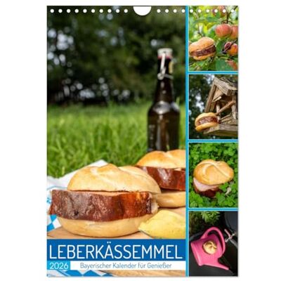 CALVENDO Leberkässemmel Bayerischer Kalender für Genießer (Wandkalender 2026 DIN A4 hoch), Monatskalender: 12 skurrile Motive rund um Leberkas und ... Geschenk für Fans von Bayern ( Spass) CALVENDO Leberkässemmel Bayerischer Kalender für Genießer (Wandkalender 2026 DIN A4 hoch), Monatskalender: 12 skurrile Motive rund um Leberkas und ... Geschenk für Fans von Bayern ( Spass)