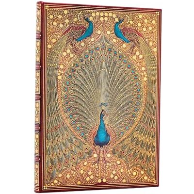 Paperblanks Hafiz's Peacocks (Sangorski & Sutcliffe) Midi Lined Hardcover Journal (Elastic Band Closure) Paperblanks Hafiz's Peacocks (Sangorski & Sutcliffe) Midi Lined Hardcover Journal (Elastic Band Closure)