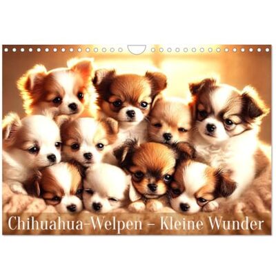 CALVENDO Chihuahua-Welpen – Kleine Wunder (Wandkalender 2026 DIN A4 quer), Monatskalender: Ein Jahr voller flauschiger Chihuahua-Freude ( Tiere) CALVENDO Chihuahua-Welpen – Kleine Wunder (Wandkalender 2026 DIN A4 quer), Monatskalender: Ein Jahr voller flauschiger Chihuahua-Freude ( Tiere)