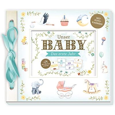 TROTSCH Trötsch Babyalbum Unser Baby Das erste Jahr: Erinnerungsalbum zum Eintragen Geschenkbuch Baby einkleben selbst gestalten Fotos Meilensteinkarten TROTSCH Trötsch Babyalbum Unser Baby Das erste Jahr: Erinnerungsalbum zum Eintragen Geschenkbuch Baby einkleben selbst gestalten Fotos Meilensteinkarten