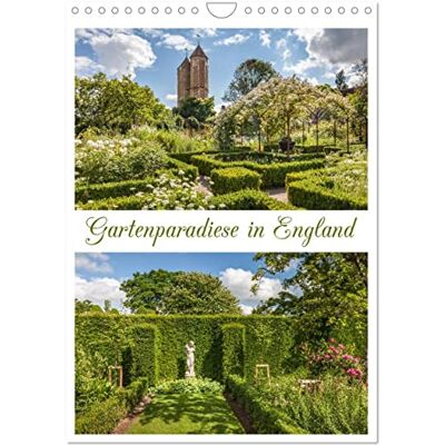 CALVENDO Gartenparadiese in England (Wandkalender 2026 DIN A4 hoch), Monatskalender: Zauberhafte Momentaufnahmen aus den schönsten Gärten und Parks mit faszinierenden Detailbildern ( Natur) CALVENDO Gartenparadiese in England (Wandkalender 2026 DIN A4 hoch), Monatskalender: Zauberhafte Momentaufnahmen aus den schönsten Gärten und Parks mit faszinierenden Detailbildern ( Natur)