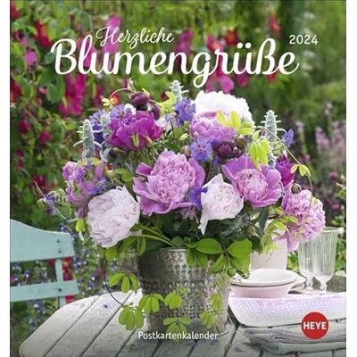Heye in Athesia Kalenderverlag GmbH Blumengrüße Postkartenkalender 2024. Kleiner Kalender mit 12 traumhaften Fotos von Blumensträußen und Blüten. Zum Aufstellen oder Aufhängen. Blumen-Kalender 2024 mit Postkarten. Heye in Athesia Kalenderverlag GmbH Blumengrüße Postkartenkalender 2024. Kleiner Kalender mit 12 traumhaften Fotos von Blumensträußen und Blüten. Zum Aufstellen oder Aufhängen. Blumen-Kalender 2024 mit Postkarten.