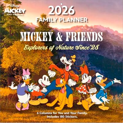 Pyramid MICKEY & FRIENDS 2026 – Familienplaner 30×30 cm mit Mickey Mouse, Minnie, Donald & Goofy – Disney Wandkalender für Familienorganisation & Kinder Pyramid MICKEY & FRIENDS 2026 – Familienplaner 30×30 cm mit Mickey Mouse, Minnie, Donald & Goofy – Disney Wandkalender für Familienorganisation & Kinder