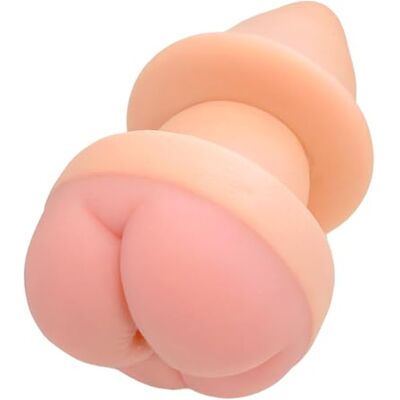 Nature Skin Butt Plug & Extension Penisverlängerung, hautfarben Hell trifft Analplug/Masturbator, innen schön dehnbar, mit authentischer Reizstruktur Nature Skin Butt Plug & Extension Penisverlängerung, hautfarben Hell trifft Analplug/Masturbator, innen schön dehnbar, mit authentischer Reizstruktur
