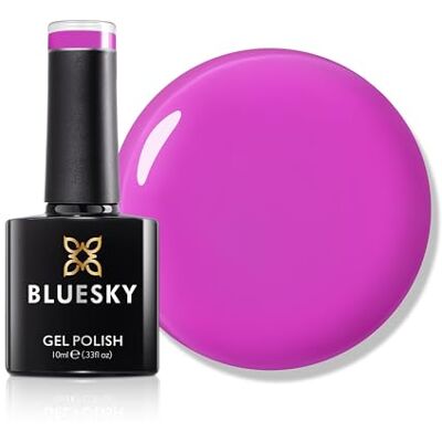 Bluesky Gel Nail Polish 10ml, Electro Purple SS2622, Purple Gel Nail Polish for 21 Day Manicure, Requires Curing Under LED UV Nail Lamp Bluesky Gel Nail Polish 10ml, Electro Purple SS2622, Purple Gel Nail Polish for 21 Day Manicure, Requires Curing Under LED UV Nail Lamp