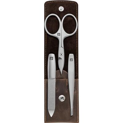 ZWILLING Maniküre-Set mit Kombi-Nagelschere und Leder-Etui, 3-tlg., Premium ZWILLING Maniküre-Set mit Kombi-Nagelschere und Leder-Etui, 3-tlg., Premium