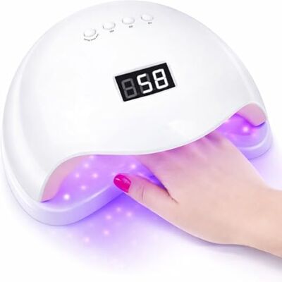LALILL UV LED Lampe für Gelnägel 48W Nagellampe mit 4 Timern, LCD Display & Auto Sensor Nail Lamp für alle UV Nagellack & Gel Maniküre & Pediküre Nageltrockner LALILL UV LED Lampe für Gelnägel 48W Nagellampe mit 4 Timern, LCD Display & Auto Sensor Nail Lamp für alle UV Nagellack & Gel Maniküre & Pediküre Nageltrockner