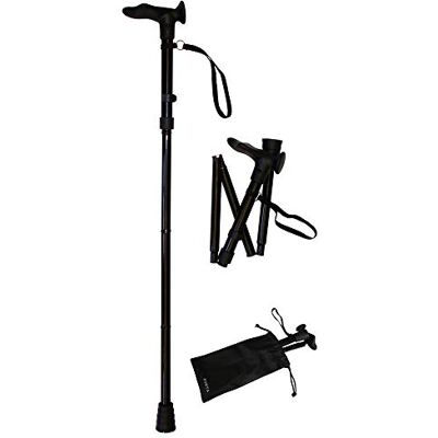 Forta Klappbarer Gehstock mit anatomischem Griff links Forta Klappbarer Gehstock mit anatomischem Griff links