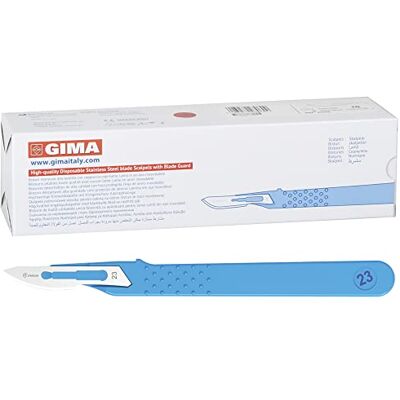 GIMA Sterile Einweg-Skalpelle, Standardmodell, Nr. 23, 10er-Pack, 27067 GIMA Sterile Einweg-Skalpelle, Standardmodell, Nr. 23, 10er-Pack, 27067