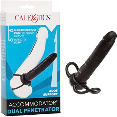 CalExotics Accommodator Doppeleindringer schwarz Anschnalldildo CalExotics Accommodator Doppeleindringer schwarz Anschnalldildo