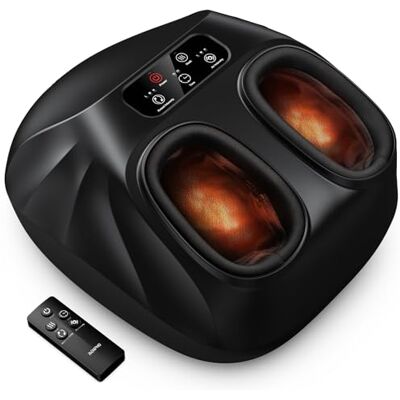 RENPHO Großformat Fußmassagegerät mit Wärme, Fussmassagegerät Elektrisch RENPHO Großformat Fußmassagegerät mit Wärme, Fussmassagegerät Elektrisch