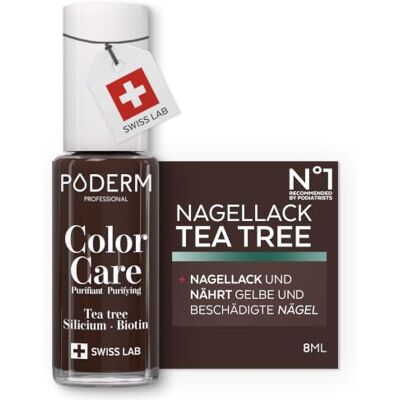 Poderm Poderm Color Care Nagellack - Braun 833 - 8ml Poderm Poderm Color Care Nagellack - Braun 833 - 8ml
