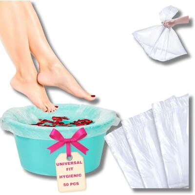 LALILL Einweg Beutel Für Fußbadewanne 50 Stück, 50x50 cm Hygienische Fußpflege bei der Pediküre, Schoner der Fussbadewanne, Tüten Geeignet für Spa, Podologie LALILL Einweg Beutel Für Fußbadewanne 50 Stück, 50x50 cm Hygienische Fußpflege bei der Pediküre, Schoner der Fussbadewanne, Tüten Geeignet für Spa, Podologie