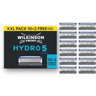 Wilkinson Sword Hydro 5 Rasierer-Ersatzklingen, 10er-Pack plus 2 gratis Wilkinson Sword Hydro 5 Rasierer-Ersatzklingen, 10er-Pack plus 2 gratis