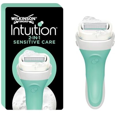 Wilkinson Sword Intuition Sensitive Care Rasierer für Frauen, Rasiergriff + 1 Rasierklinge, Kein Rasiergel erforderlich Wilkinson Sword Intuition Sensitive Care Rasierer für Frauen, Rasiergriff + 1 Rasierklinge, Kein Rasiergel erforderlich