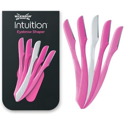 Wilkinson Sword Intuition Eyebrow Shaper für Frauen, XL-Pack mit 5 Beauty-Tools und 1 Präzisionskappe Wilkinson Sword Intuition Eyebrow Shaper für Frauen, XL-Pack mit 5 Beauty-Tools und 1 Präzisionskappe