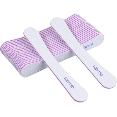 Carehabi 20 Stück Professionelle Nagelfeile, 100/180 Grit Nagelfeilen für Gelnägel Wiederverwendbare Doppelseitige Nagelfeilen Naturnägel für Nagelpflege & Styling Carehabi 20 Stück Professionelle Nagelfeile, 100/180 Grit Nagelfeilen für Gelnägel Wiederverwendbare Doppelseitige Nagelfeilen Naturnägel für Nagelpflege & Styling