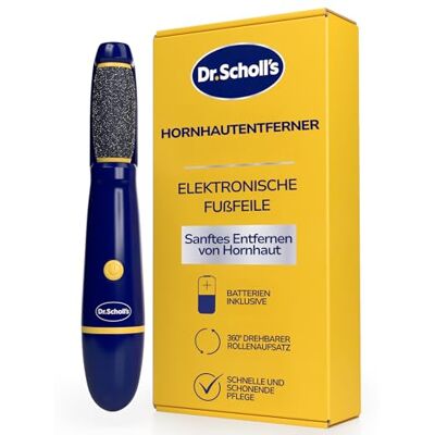Dr. Scholl's Dr. Scholl’s Hornhautentferner Elektrische Pediküre-Fußfeile – sofortiges Abfeilen & Entfernen von harter Haut und Verhornungen, weichere, glattere Füße, sanftes Polieren, AAA-Batterien inklusive Dr. Scholl's Dr. Scholl’s Hornhautentferner Elektrische Pediküre-Fußfeile – sofortiges Abfeilen & Entfernen von harter Haut und Verhornungen, weichere, glattere Füße, sanftes Polieren, AAA-Batterien inklusive