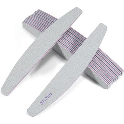 Cheerhom Ein Satz von 10-Nagelfeilen, professionelle Nagelfeilen, doppelseitige Nagelfeilen 100/180, kann mehrfach wiederverwendet werden, verwendet für Schönheitsnagel. Cheerhom Ein Satz von 10-Nagelfeilen, professionelle Nagelfeilen, doppelseitige Nagelfeilen 100/180, kann mehrfach wiederverwendet werden, verwendet für Schönheitsnagel.
