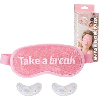 FISURA Augenmaske und Augenpads Set “Take a break”. Rosa Gelmaske mit Kühlgel gegen Müdigkeit. Wiederverwendbare Augenpads gegen Augenringe, Schwellungen und Falten. Perfektes Wellness-Geschenk. FISURA Augenmaske und Augenpads Set “Take a break”. Rosa Gelmaske mit Kühlgel gegen Müdigkeit. Wiederverwendbare Augenpads gegen Augenringe, Schwellungen und Falten. Perfektes Wellness-Geschenk.