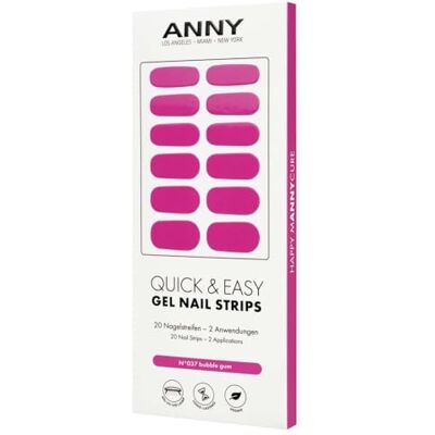 ANNY Gel Nail Strips, UV Nagelfolie zum Aufkleben, Weiches Magenta ANNY Gel Nail Strips, UV Nagelfolie zum Aufkleben, Weiches Magenta