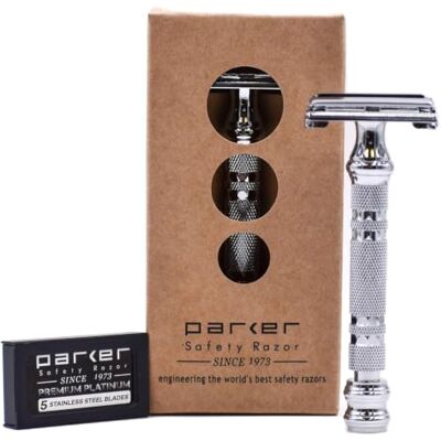 Parker 66R Schmetterling öffnen Doppelkante-Rasierapparat Superschwergewicht 5 Premium Blades enthalten. Parker 66R Schmetterling öffnen Doppelkante-Rasierapparat Superschwergewicht 5 Premium Blades enthalten.