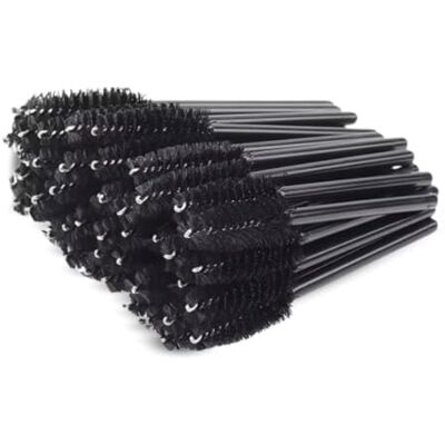 PARENCE Set mit 50 halbwiederverwendbaren Wimpernbürsten Premium-Silikon-Weichfaser Wimpernbürsten, Mascara-Make-up-Tool 50 Stück (zufällige Farbe) PARENCE Set mit 50 halbwiederverwendbaren Wimpernbürsten Premium-Silikon-Weichfaser Wimpernbürsten, Mascara-Make-up-Tool 50 Stück (zufällige Farbe)