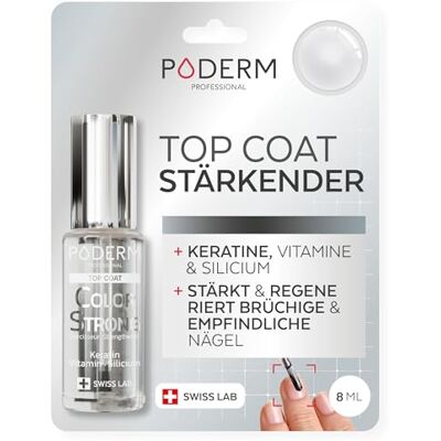 PODERM Nagelhärter Lack Top Coat Repariert und Stärkt durch Semipermanenten Nagellack Geschädigte und Geschwächte Nägel Biotin und Keratin Entwickelt von einem Podologen in der Schweiz PODERM Nagelhärter Lack Top Coat Repariert und Stärkt durch Semipermanenten Nagellack Geschädigte und Geschwächte Nägel Biotin und Keratin Entwickelt von einem Podologen in der Schweiz