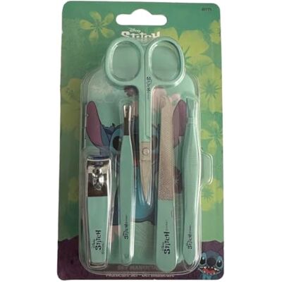 Disney Stitch – Kinder-Maniküre-Set mit 5 Teilen – Nagelknipser, Nagelhautschieber, Schere, Feile, Pinzette – Hand- & Fußpflege für Mädchen & Jungen – Offizielles -Produkt Disney Stitch – Kinder-Maniküre-Set mit 5 Teilen – Nagelknipser, Nagelhautschieber, Schere, Feile, Pinzette – Hand- & Fußpflege für Mädchen & Jungen – Offizielles -Produkt