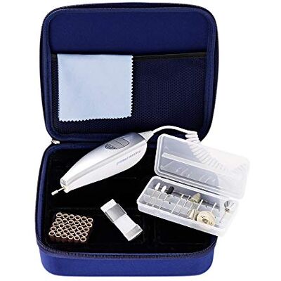 Promed sensitive elektrisches Maniküre/Pediküre-Set mit 42 teiligem Zubehör inklusive Aufbewahrungstasche, Elektrische Nagelfeile, Nagelfräser, 13.000 U/min Promed sensitive elektrisches Maniküre/Pediküre-Set mit 42 teiligem Zubehör inklusive Aufbewahrungstasche, Elektrische Nagelfeile, Nagelfräser, 13.000 U/min