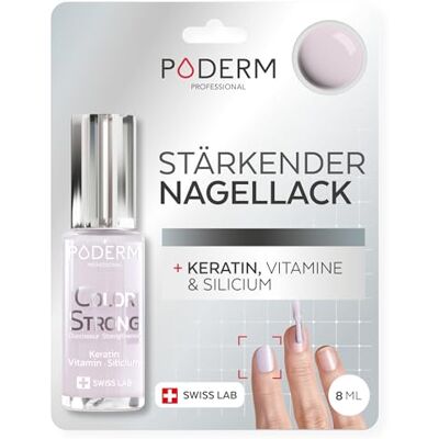PODERM Nagelhärter Lack Cashmere Nude Repariert und Stärkt durch Semipermanenten Nagellack Geschädigte und Geschwächte Nägel Biotin und Keratin Entwickelt von einem Podologen in der Schweiz PODERM Nagelhärter Lack Cashmere Nude Repariert und Stärkt durch Semipermanenten Nagellack Geschädigte und Geschwächte Nägel Biotin und Keratin Entwickelt von einem Podologen in der Schweiz