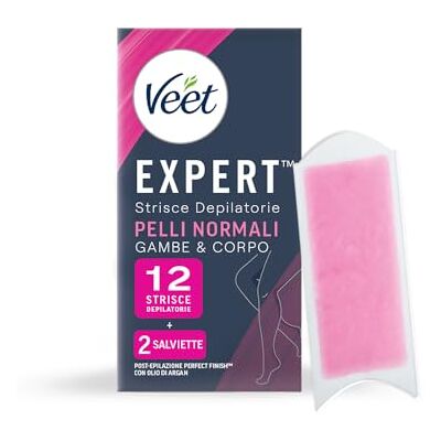Veet Expert Streifen für Körper und Beine normale Haut, 12 Streifen Veet Expert Streifen für Körper und Beine normale Haut, 12 Streifen