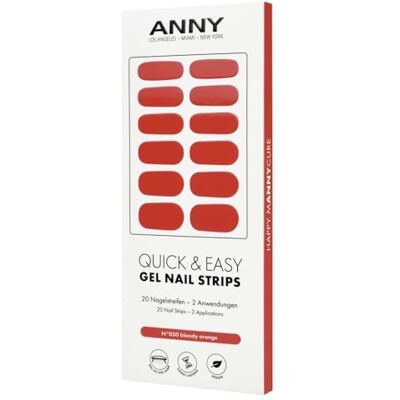 ANNY Gel Nail Strips, UV Nagelfolie zum Aufkleben, Gedämpftes Ziegelrot ANNY Gel Nail Strips, UV Nagelfolie zum Aufkleben, Gedämpftes Ziegelrot