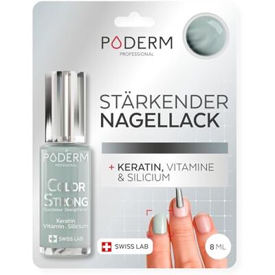 PODERM Nagelhärter Lack Soft Sage Repariert und Stärkt durch Semipermanenten Nagellack Geschädigte und Geschwächte Nägel Biotin und Keratin Entwickelt von einem Podologen in der Schweiz PODERM Nagelhärter Lack Soft Sage Repariert und Stärkt durch Semipermanenten Nagellack Geschädigte und Geschwächte Nägel Biotin und Keratin Entwickelt von einem Podologen in der Schweiz