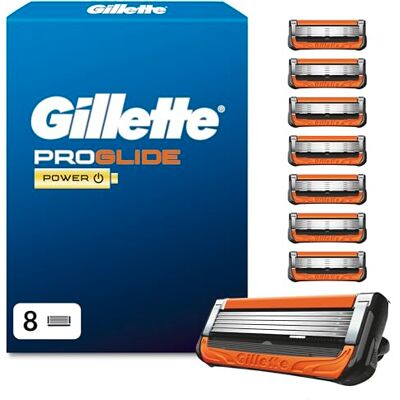 Gillette Proglide Rasierklingen Herren, 8 Original Ersatzklingen, Schwarz Gillette Proglide Rasierklingen Herren, 8 Original Ersatzklingen, Schwarz
