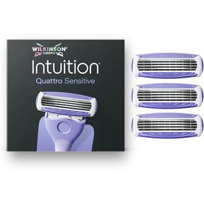Wilkinson Sword Intuition Quattro Sensitive, 3 Ersatzklingen Wilkinson Sword Intuition Quattro Sensitive, 3 Ersatzklingen