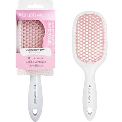 Brushworks HD Schnell Föhnen Haar Bürste, Violett/Weiß, einheitsgröße Brushworks HD Schnell Föhnen Haar Bürste, Violett/Weiß, einheitsgröße