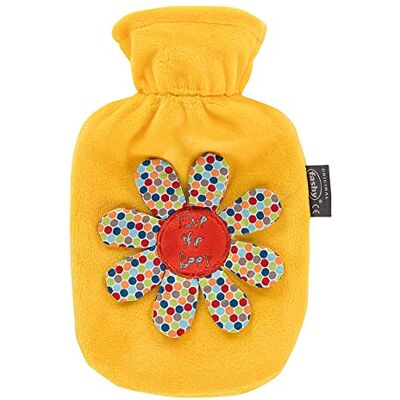 Fashy 0,8 l Wärmflasche mit gesticktem Plüschbezug "Love The Bees" 65251 30 Gelb Fashy 0,8 l Wärmflasche mit gesticktem Plüschbezug "Love The Bees" 65251 30 Gelb