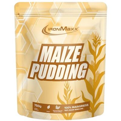 IronMaxx Maize Pudding 750g Beutel Neutrale komplexe Kohlenhydrate mit hohem Ballaststoffgehalt Vegan und Frei von Zusatz- und Konservierungsstoffen IronMaxx Maize Pudding 750g Beutel Neutrale komplexe Kohlenhydrate mit hohem Ballaststoffgehalt Vegan und Frei von Zusatz- und Konservierungsstoffen
