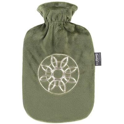 Fashy Wärmflasche, 2,0 L, thermoplatisches Material, Polyesterbezug, grün Fashy Wärmflasche, 2,0 L, thermoplatisches Material, Polyesterbezug, grün