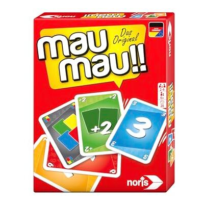 noris Mau Mau Kartenspiel – Das Original, Klassiker für Kinder & Familie, 110 Karten, ab 6 Jahren, 2‑6 Spieler, Spielspaß für zuhause und unterwegs noris Mau Mau Kartenspiel – Das Original, Klassiker für Kinder & Familie, 110 Karten, ab 6 Jahren, 2‑6 Spieler, Spielspaß für zuhause und unterwegs