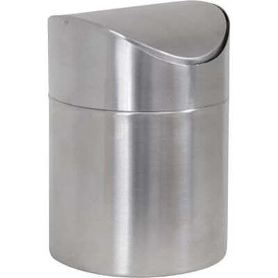 MSV Tischmülleimer – Edelstahl Tischabfalleimer mit Schwingdeckel – Kompakte Größe, ideal für kleine Räume – Küchenabfalleimer/Mini Abfallbehälter 1,5 L MSV Tischmülleimer – Edelstahl Tischabfalleimer mit Schwingdeckel – Kompakte Größe, ideal für kleine Räume – Küchenabfalleimer/Mini Abfallbehälter 1,5 L