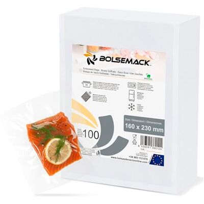 Bolsemack Vakuumierbeutel 16x23cm Vakuumbeutel 100 Stück für alle Vakuumierer & Lebensmittel Vakuumiergerät Vacuum bags sehr stark & reißfest Vakuumbeutel lebensmittel BPA-frei Bolsemack Vakuumierbeutel 16x23cm Vakuumbeutel 100 Stück für alle Vakuumierer & Lebensmittel Vakuumiergerät Vacuum bags sehr stark & reißfest Vakuumbeutel lebensmittel BPA-frei